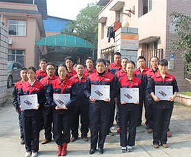 打标机工厂生产团队